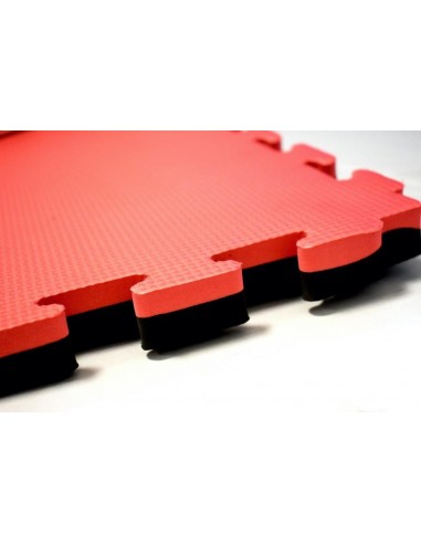Tatami 1 x 1 m 30 mm rojo/negro