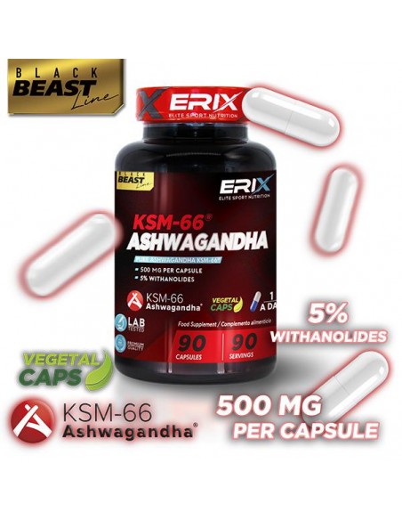 Ashwagandha KSM66 90 Cáps  - Erix Nutrición