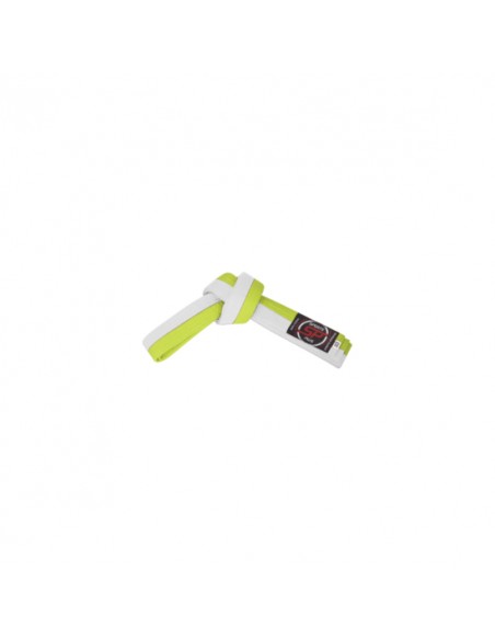 Cinturón sportsplus bicolor 285 Blanco/Amarillo