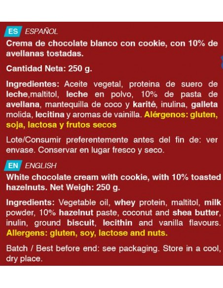 Crema proteica USA COOKI 250 Gr  - Erix Nutrición 