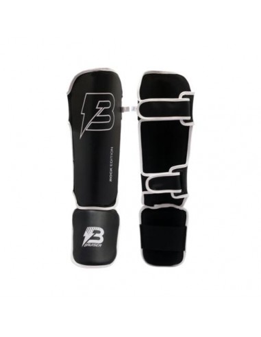 Espinillera tobillera  Rock  Piel Negro ES-503 S -