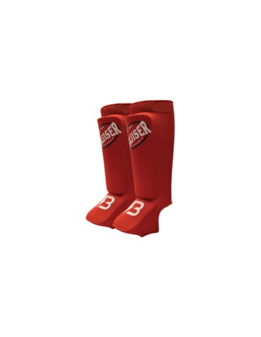 Espinillera tobillera  Tubular  Azul Rojo ES-603-r
