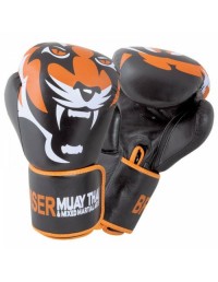 Guantes Boxeo Tiger Negro GU-105 Piel-14 Oz - Brui 2