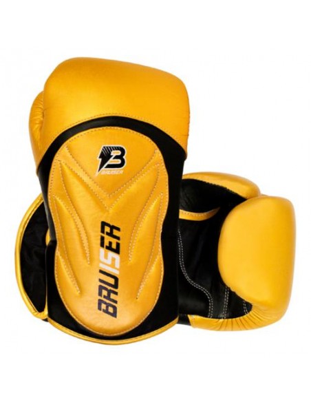 Guante boxeo premium piel dorado GU-301-10 oz- Bru