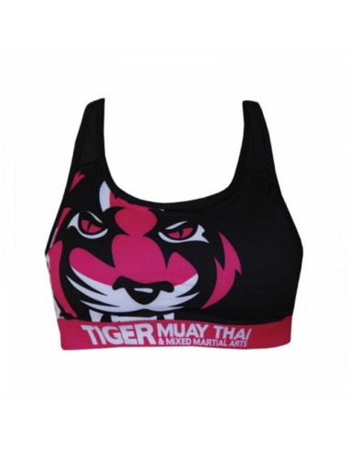 Sujetador Tiger fabricado en licra sublimado rosa 
