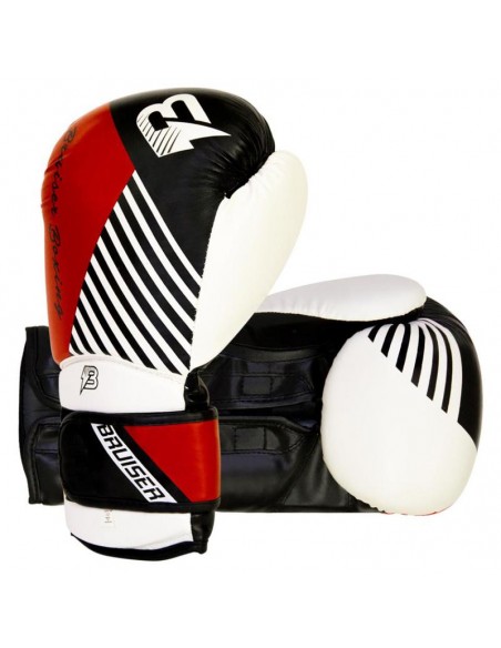 Guantes Boxeo Fury P Piel blanco y rojo -10/12 Oz