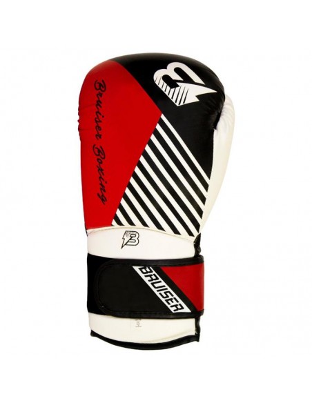 Guantes Boxeo Fury P Piel blanco y rojo - 14/16