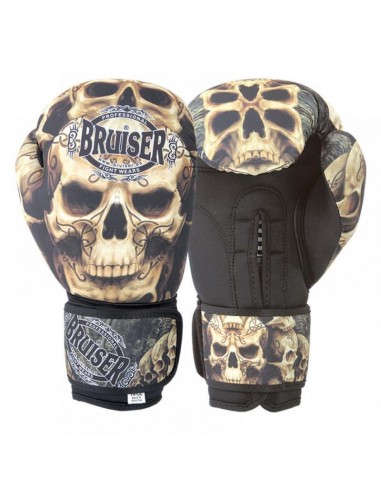 Guantes Boxeo  Skull  Lavable Negro - 12 Oz