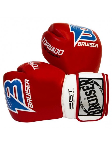 Guantes de boxeo Tornado Rojos 10 Oz - Bruiser