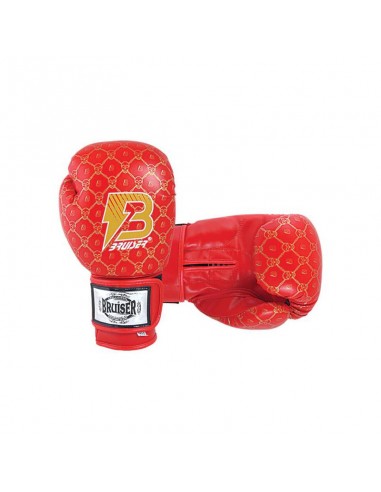 Guantes Skull Rojo Piel - 12 Oz - Bruiser