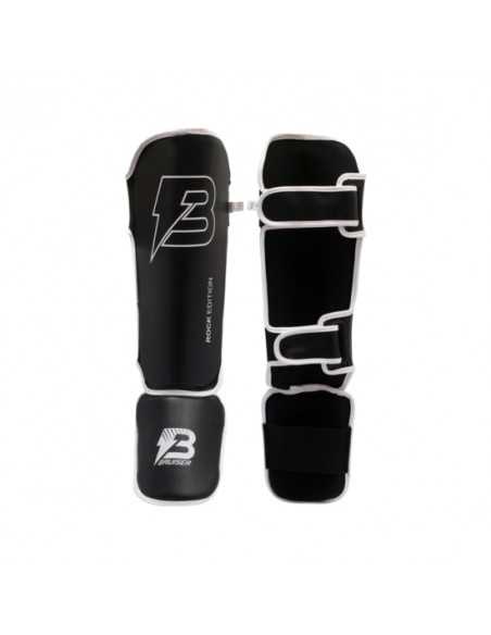 Espinillera tobillera Rock Piel Negro M - Bruiser