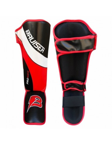 Espinillera Pro Kids Roja - XS 9 a 11a  - Bruiser