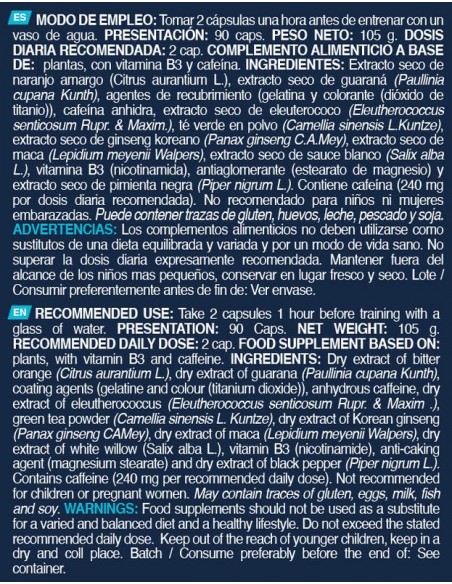 Thermo X 1 x 2 Capsulas - Erix nutrición