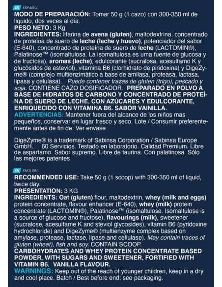 Titan Gainer Oreo 1 x 50 Gr  Erix Nutrición