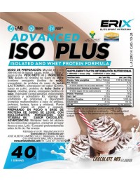 ISO Advanced Plus 1 x 40 Gr  Chocolate - Erix