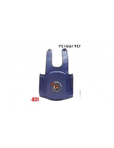 PETO MUAY THAI TIGER P PIEL COLOR AZUL S/M
