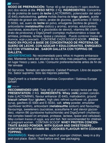 Whey Plus Ultimate 2 kg galleta - Erix nutrición