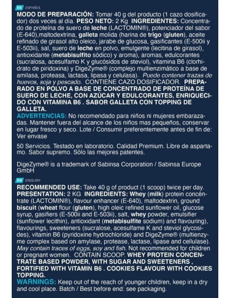 Whey Plus Ultimate 2 kg galleta - Erix nutrición