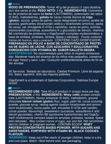 Whey Plus Ultimate 2 kg oreo - Erix nutrición