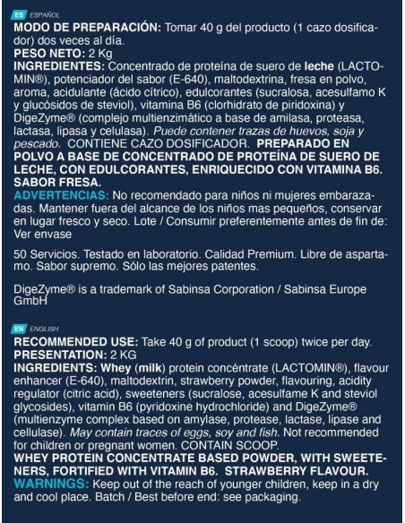 Whey Plus Ultimate 2 kg fresa - Erix nutrición