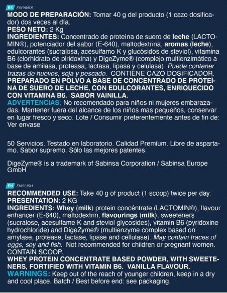 Whey Plus Ultimate 2 kg vainilla - Erix nutrición