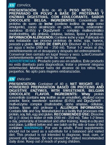 Protein Shake whey 40 Gr  Chocolate Belga - Erix N