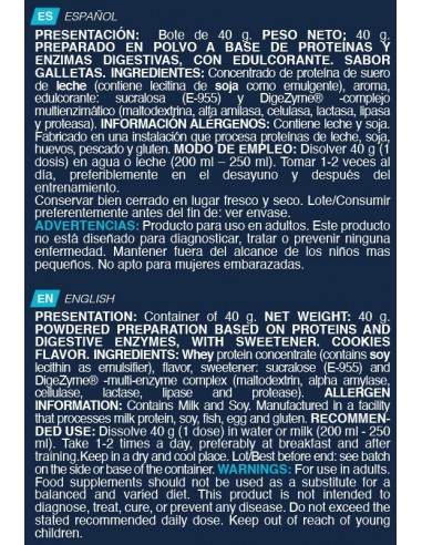 Protein Shake whey 40 Gr  Cookies - Erix Nutrición