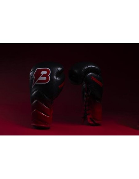 Guantes Boxeo Thunder Black P Piel - 10 Oz Bruiser