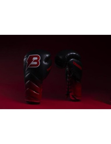 Guantes Boxeo Thunder Black P Piel -12 Oz -Bruiser