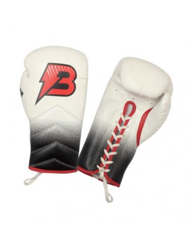 Guantes Boxeo Thunder White P Piel -10 Oz -Bruiser