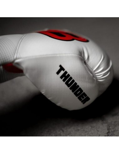 Guantes Boxeo Thunder White P Piel -12 Oz -Bruiser