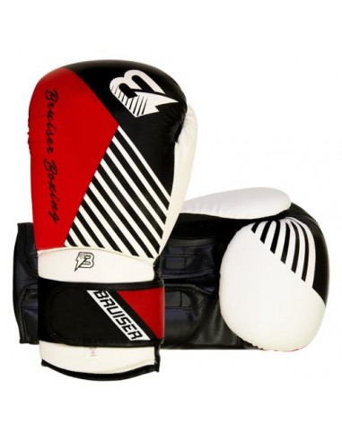 Guantes Boxeo Fury P Piel blanco y rojo GU-386 -12