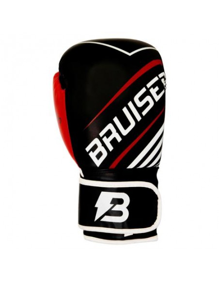 Guantes Boxeo Super Hero P Piel rojo y negro GU-39
