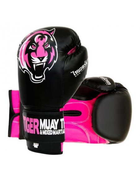 Guantes Boxeo Girl rosas - 12 Oz - Tiger 