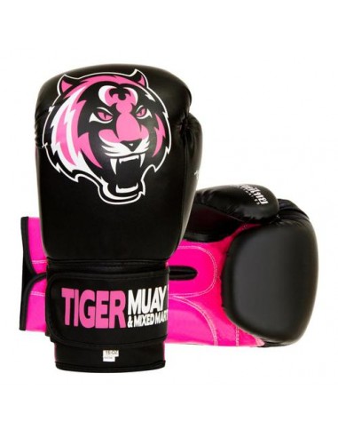 Guantes Boxeo Girl Rosas - 8 Oz - Tiger