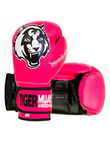 Guantes Boxeo Tiger Girl P Piel rosas - 12 Oz