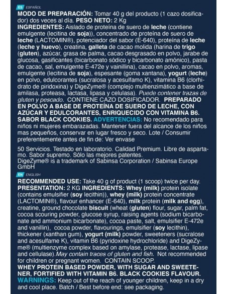 ISO Advanced Plus 2 kg black cookies - Erix nutric