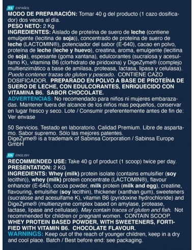 ISO Advanced PLUS 2 Kg chocolate - Erix nutrición