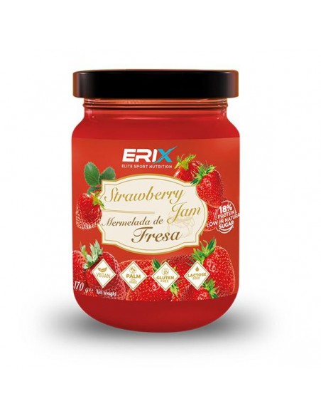 Mermelada 0  170 gr  Fresa 18  proteina - Erix