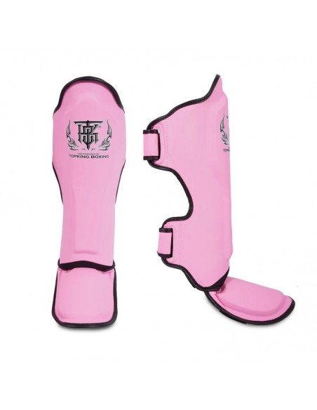 ESPINILLERAS TOPKING PRO GENUINE LEATHER L PINK