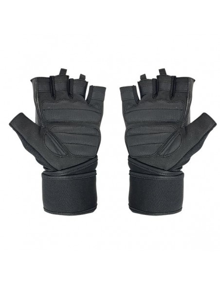 Guantes muñequera Negro/Azul Talla XL - Erix