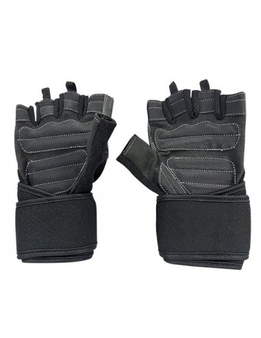 Guantes muñequera Negro/Gris Talla M - Erix