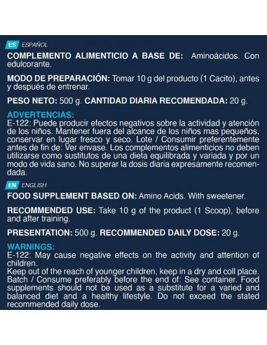 BCAA’S   GLUTAMINA   Kiowa   2 1 1 Sandia 500 gr 