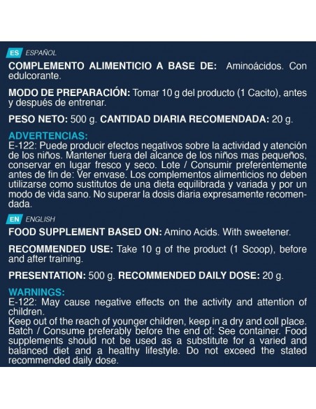 BCAA’S   GLUTAMINA   Kiowa   2 1 1 Sandia 500 gr 