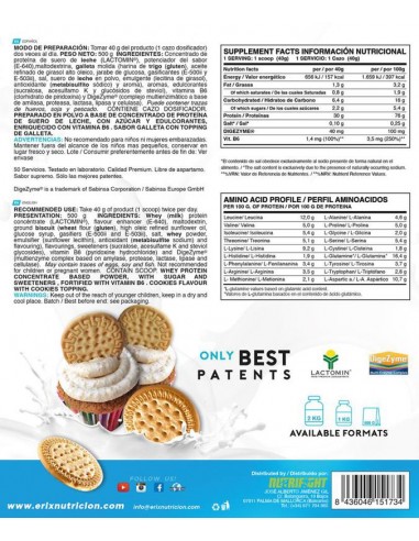 Whey Plus Ultimate 500 GR galleta - Erix nutrición