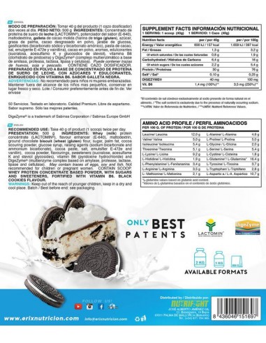 Whey Plus Ultimate 500 GR Oreo - Erix nutrición
