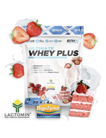 Whey Plus Ultimate 500 GR Fresa - Erix nutrición