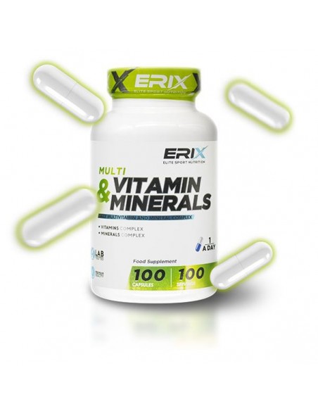 Vitaminas & Minerales 100 Caps  - Erix nutrición