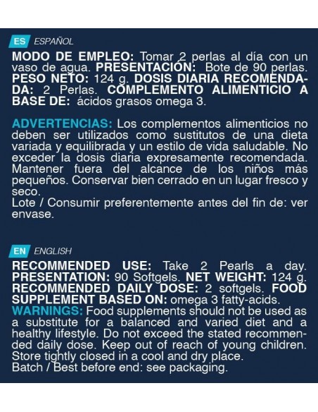 Omega 3 - 90 Perlas - Erix nutrición
