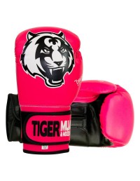 Guantes Boxeo Tiger Girl P Piel rosas - 14-16 Oz